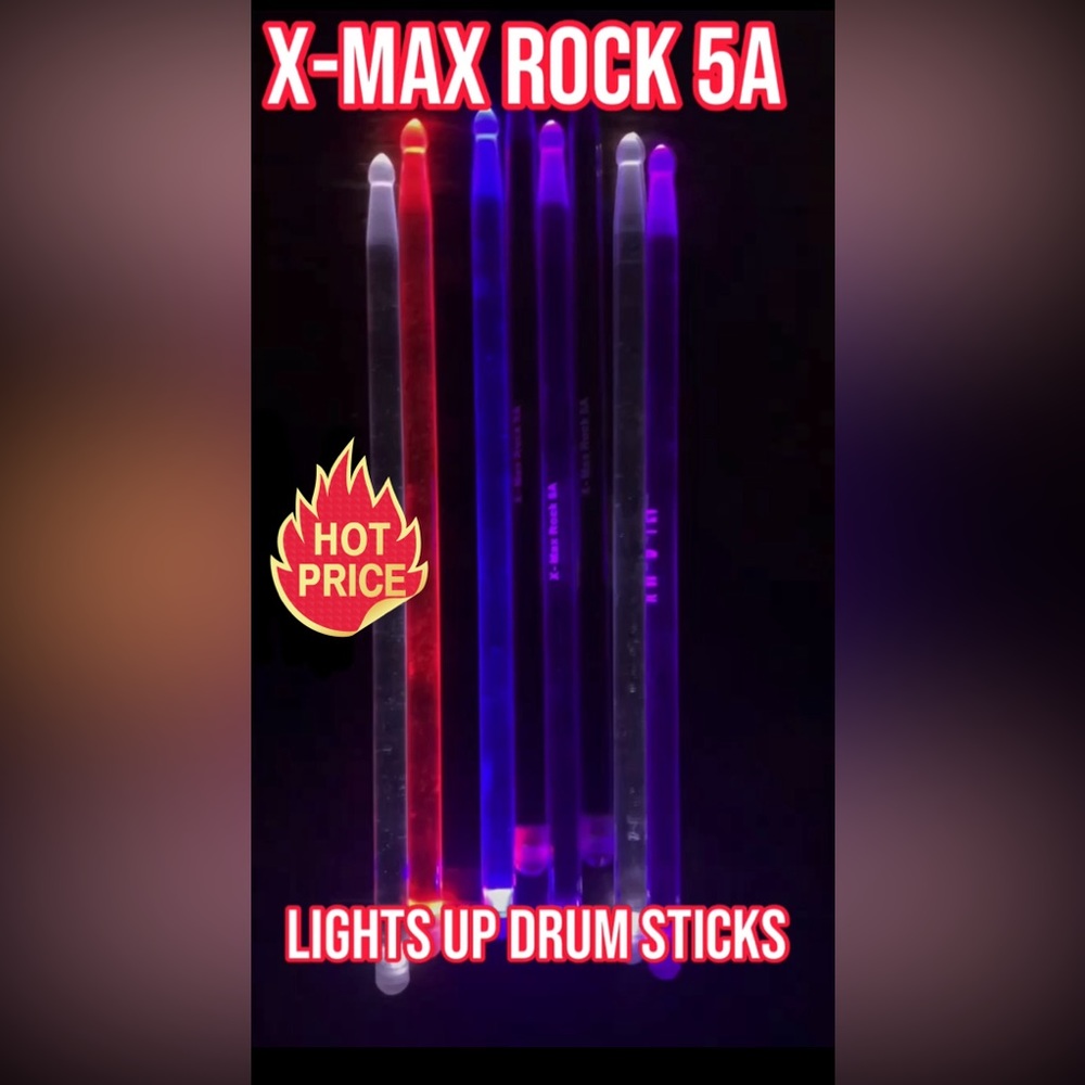 Luminous Light Up Percussion Drumsticks